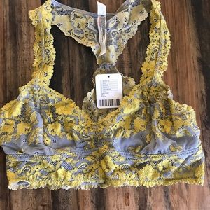 NWT free people galloon lace bralette